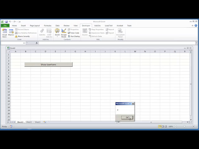فیلم آموزشی: VBA Excel 2010 چگونه یک UserForm را از یک Workbook باز کنیم و به اجرای کد ماکرو ادامه دهیم با زیرنویس فارسی