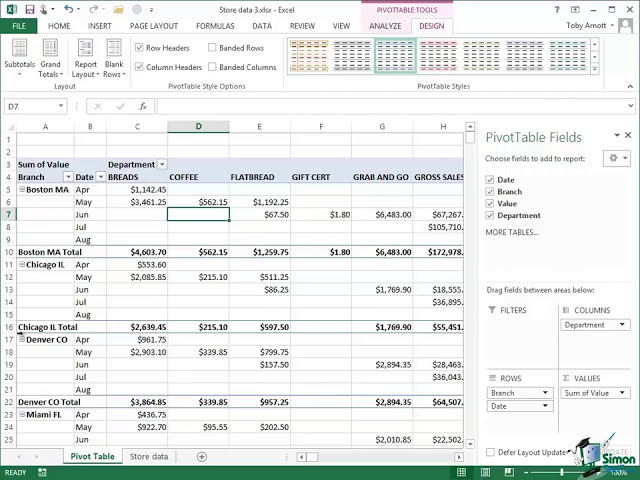 فیلم آموزشی: کار با Pivot Tables در Excel 2013 - قسمت 2 - آموزش آموزش اکسل با زیرنویس فارسی