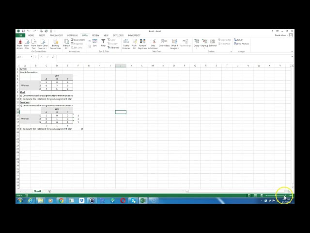 فیلم آموزشی: برنامه ریزی با استفاده از Excel Solver. لطفا در صورت مشاهده این ویدیو توضیحات زیر را با دقت بخوانید!! با زیرنویس فارسی