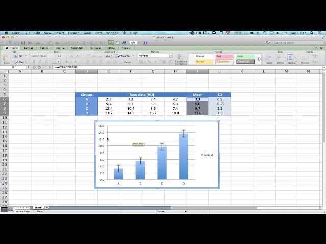 فیلم آموزشی: نوارهای خطا در نمودارها با استفاده از Microsoft Excel برای Mac v2011 با زیرنویس فارسی