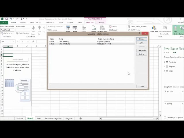 فیلم آموزشی: Excel 2013 چندین جدول را به یک PivotTable با مدل داده اضافه کنید با زیرنویس فارسی