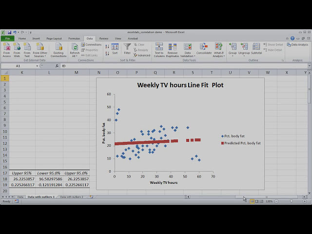 فیلم آموزشی: انجام تحلیل رگرسیون دو متغیره در Microsoft Excel 2010 با زیرنویس فارسی