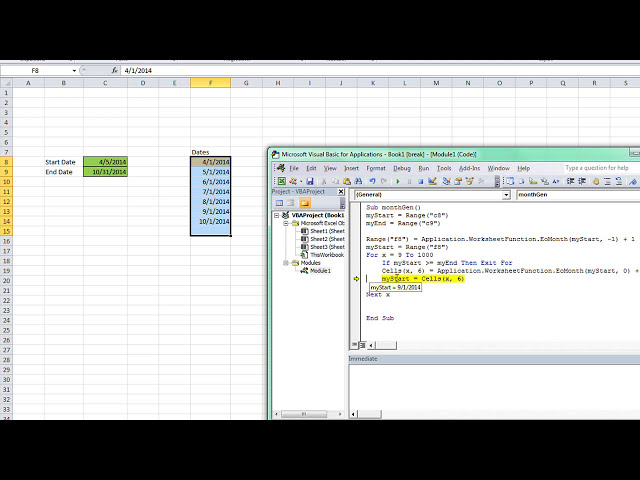 فیلم آموزشی: حلقه از تاریخ شروع تا پایان در Excel VBA - حل شد!
