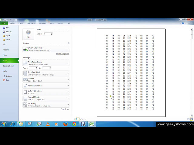 فیلم آموزشی: Microsoft Office Excel 2010 از Scale to Fit استفاده کنید با زیرنویس فارسی