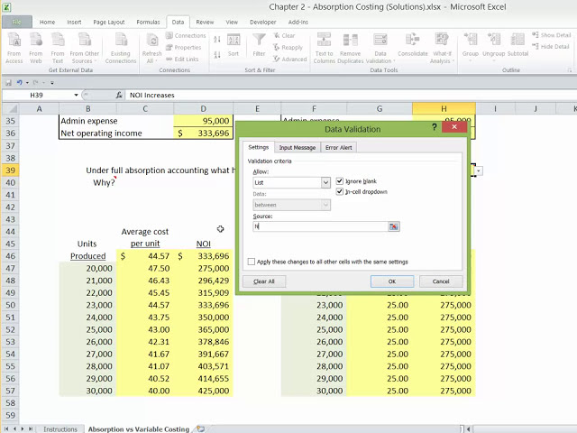 فیلم آموزشی: Excel - هزینه جذب در مقابل هزینه متغیر