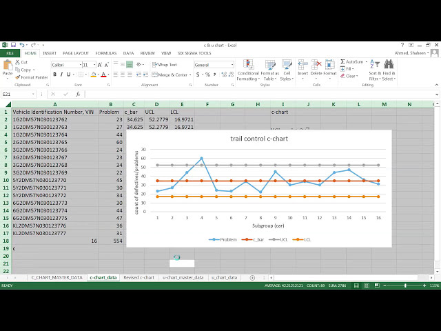 فیلم آموزشی: کنترل ویژگی c-chart MS Excel با زیرنویس فارسی