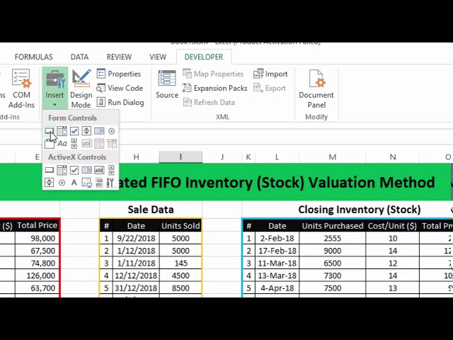 فیلم آموزشی آموزش Ms Excel Fifo Inventory Valuation Method در اکسل کاملاً خودکار قسمت 2 9277