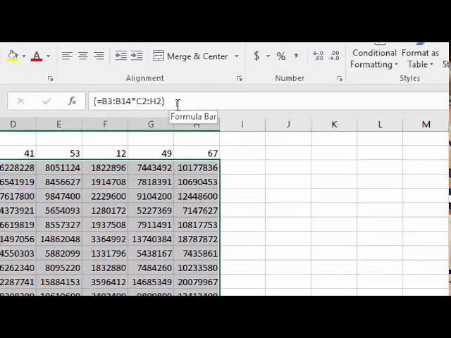 فیلم آموزشی: Excel: ویژگی Array/Matrix