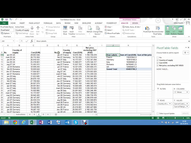 فیلم آموزشی: Poslovni Excel: Testiranje za posao (3/4) - PIVOT Tabela