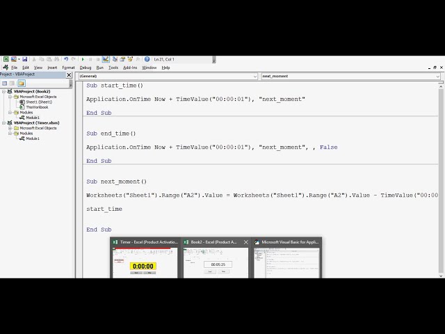 فیلم آموزشی: نحوه ایجاد تایمر در Excel VBA - آموزش اکسل VBA با زیرنویس فارسی