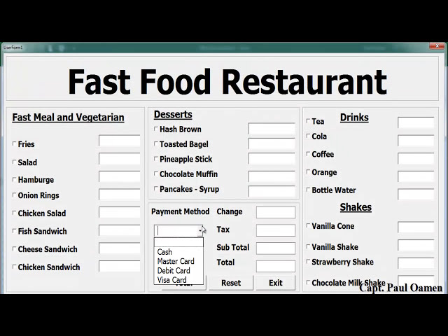 فیلم آموزشی: نحوه ایجاد سیستم های رستوران فست فود در اکسل با استفاده از VBA - آموزش کامل با زیرنویس فارسی