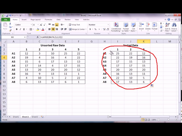 فیلم آموزشی: Excel - آرایه توابع بزرگ و کوچک با زیرنویس فارسی