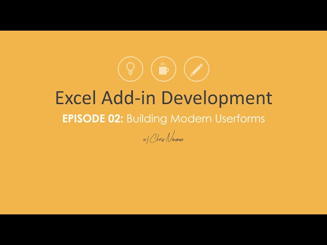 فیلم آموزشی: توسعه افزونه اکسل | قسمت 02: ساختن فرم های کاربری مدرن با زیرنویس فارسی