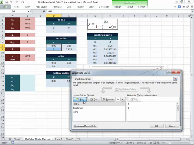 فیلم آموزشی: Excel for Chemical Engineers I 29 I تقطیر سیستم دودویی - روش McCabe Thiele (3) با زیرنویس فارسی