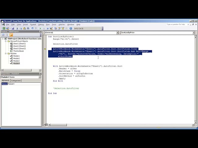 فیلم آموزشی: VBA Excel 2010 چگونه یک محدوده یا لیست را با استفاده از VBA مرتب کنیم با زیرنویس فارسی