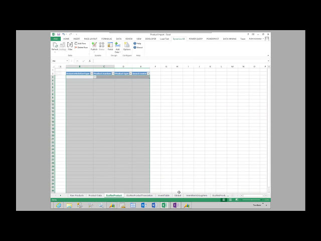 فیلم آموزشی: استفاده از Excel Add In برای وارد کردن داده ها به Microsoft Dynamics AX