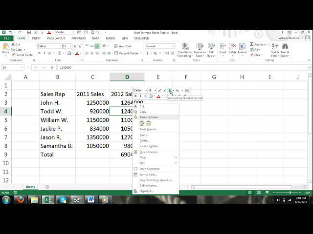 فیلم آموزشی: Excel For Noobs قسمت 41: قالب‌بندی سلول‌ها با نوار، کادر گفتگوی سلول‌های قالب‌بندی و نوار ابزار کوچک Excel 2016 با زیرنویس فارسی