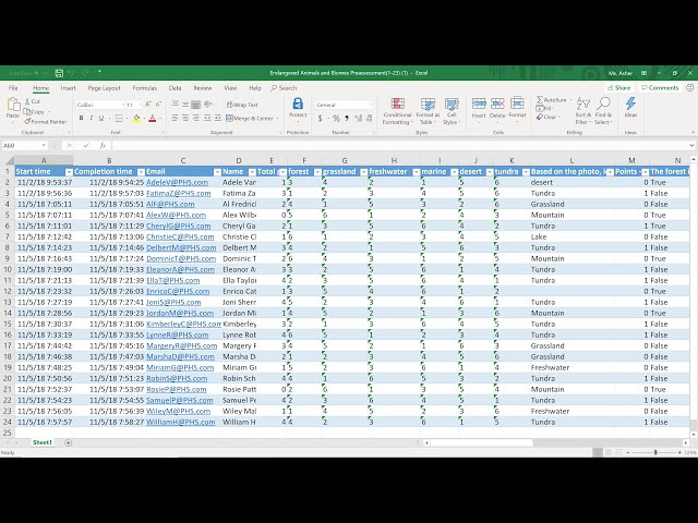 فیلم آموزشی: صادرات داده ها از Microsoft Forms به Excel