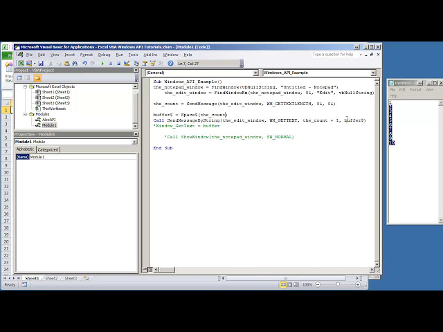 فیلم آموزشی: VBA Excel Windows API - V1.07 - نحوه گرفتن متن پنجره از یک برنامه دیگر با زیرنویس فارسی