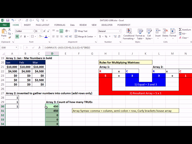 فیلم آموزشی: ترفند جادویی Excel 1006: محاسبه بیمه: تابع MMULT برای افزودن از ردیف‌ها در یک آرایه دو طرفه با زیرنویس فارسی