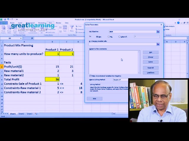 فیلم آموزشی: برنامه نویسی خطی (LP) با حل کننده اکسل - Hands-On | آموزش MS Excel | یادگیری عالی