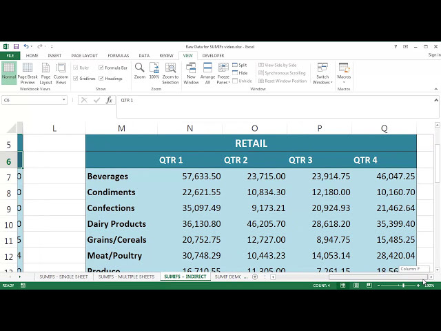 فیلم آموزشی: Microsoft Excel 2013 - ترکیب توابع SUMIFS و INDIRECT با زیرنویس فارسی