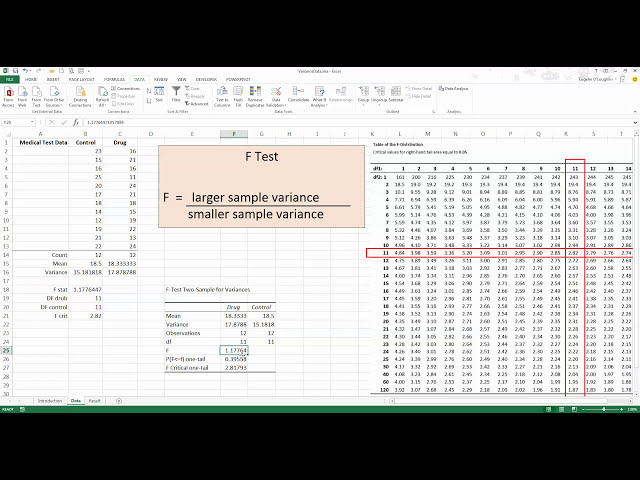 فیلم آموزشی: چگونه برای ... تست واریانس برابر و نابرابر (تست F) در اکسل 2013 با زیرنویس فارسی