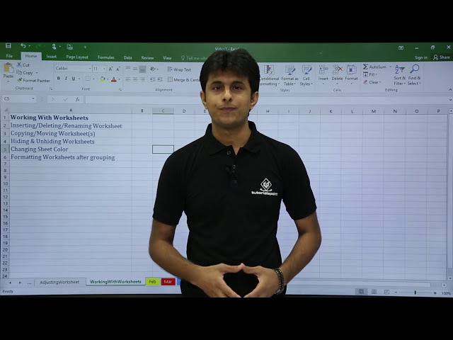 فیلم آموزشی: MS Excel - کار با کاربرگ با زیرنویس فارسی