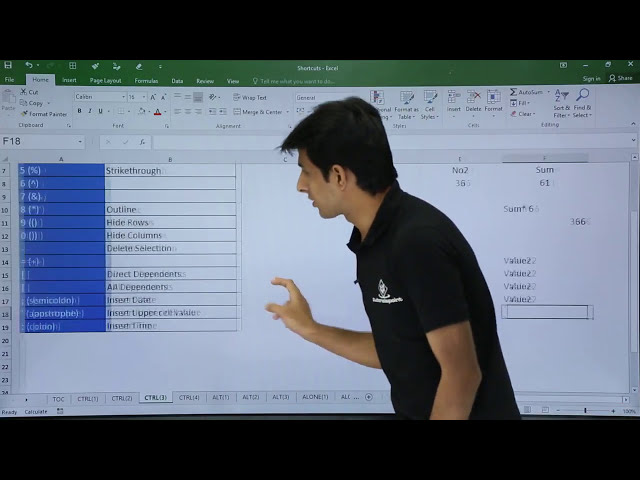 فیلم آموزشی: MS Excel - میانبرهای Ctrl + کاراکترهای خاص با زیرنویس فارسی