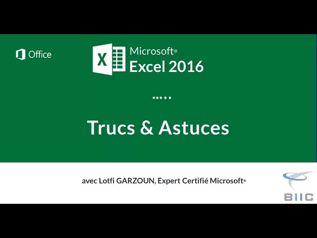 فیلم آموزشی: Une astuce pour basculer rapidement entre les classeurs Excel.