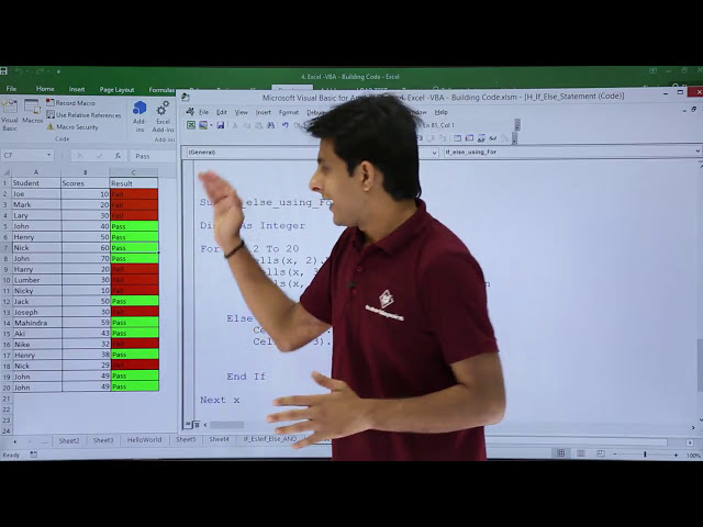 فیلم آموزشی: Excel VBA - در غیر این صورت با استفاده از حلقه با زیرنویس فارسی
