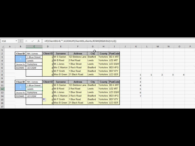 فیلم آموزشی: Microsoft Excel - استفاده از ردیف ها با Vlookup با زیرنویس فارسی