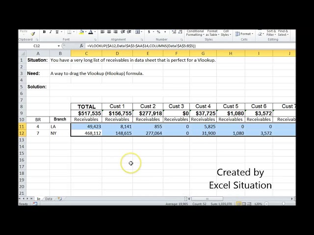 فیلم آموزشی: اکسل Vlookup Dynamic Argument 3 (قابل کشیدن) با زیرنویس فارسی