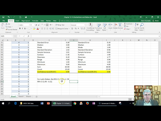 فیلم آموزشی: نحوه محاسبه فواصل اطمینان از میانگین با استفاده از Excel 2016 با زیرنویس فارسی