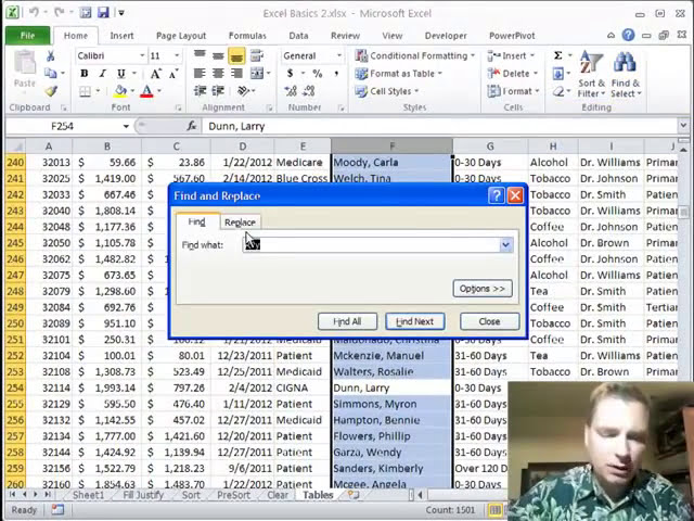 فیلم آموزشی: Excel Video 268 با استفاده از Wildcards برای یافتن با زیرنویس فارسی