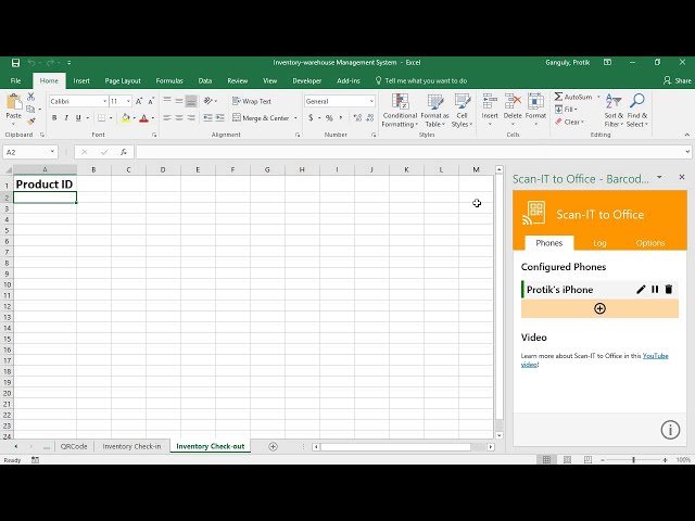 فیلم آموزشی: بارکد، کد QR ایجاد کنید و موجودی خود را همه در MS Excel ردیابی کنید. (اسکن با گوشی های هوشمند) با زیرنویس فارسی