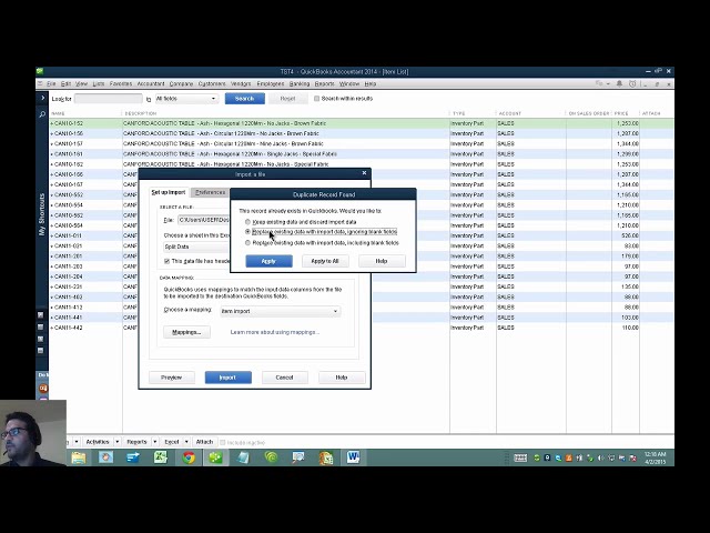 فیلم آموزشی: قالب بندی و وارد کردن لیست آیتم ها در Excel برای QuickBooks Desktop با زیرنویس فارسی