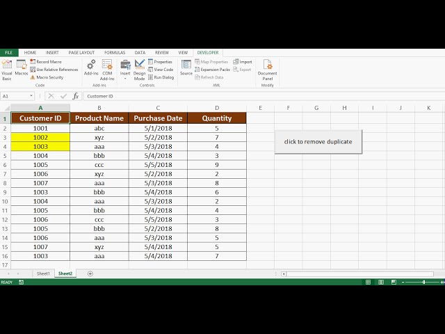 فیلم آموزشی: VBA برای حذف ردیف های تکراری - آموزش VBA Excel توسط Exceldestination با زیرنویس فارسی