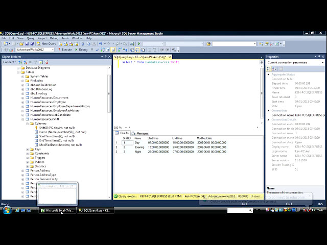 فیلم آموزشی: صادرات داده ها از SQL به Excel با استفاده از روش کپی و چسباندن با زیرنویس فارسی