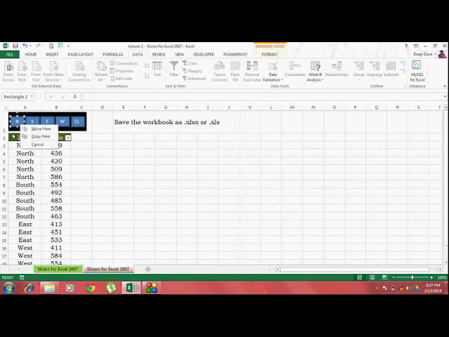 فیلم آموزشی: Excel Lesson 2 - Slicers for Excel 2007 با زیرنویس فارسی