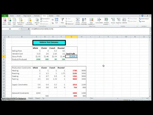 فیلم آموزشی: استفاده از Excel Solver برای حل یک مشکل LP با زیرنویس فارسی