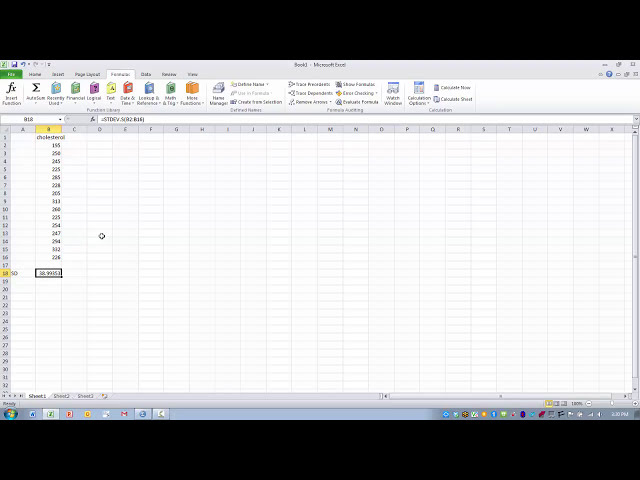 فیلم آموزشی: نحوه استفاده از تابع Excel-The STDEV.S