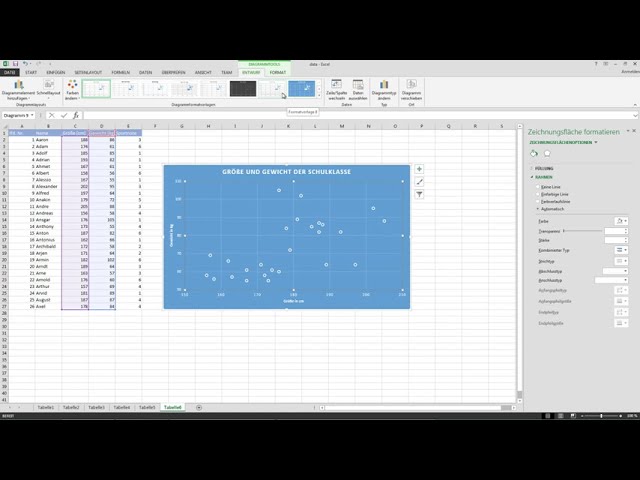 فیلم آموزشی: Punktdiagramm bzw. Streudiagramm in Excel erstellen - Daten visualisieren in Excel (2) با زیرنویس فارسی
