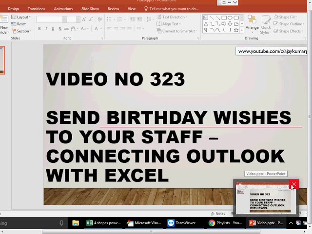 فیلم آموزشی: آموزش Excel - Video 323 - VBA - برای تیم خود آرزوهای تولد ارسال کنید با زیرنویس فارسی