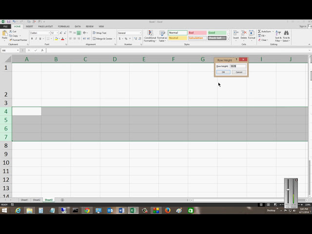 فیلم آموزشی: چگونه به راحتی ارتفاع ردیف را در Microsoft Excel 2013 تغییر دهیم با زیرنویس فارسی