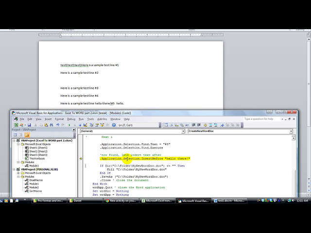 فیلم آموزشی: نحوه باز کردن، پیمایش و ویرایش WORD Doc موجود با استفاده از Excel VBA! راهنمای جامع با زیرنویس فارسی