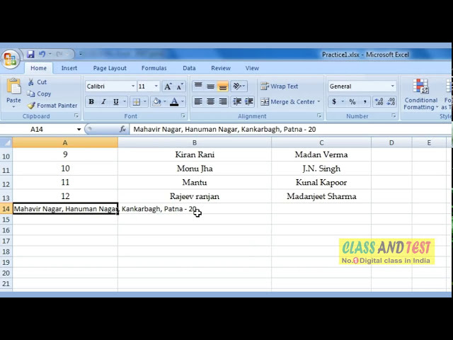 فیلم آموزشی: Excel 14 با استفاده از Shrink to Fit