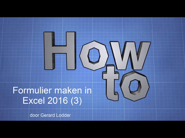 فیلم آموزشی: Formulier maden Me Excel 2016 (3) با زیرنویس فارسی