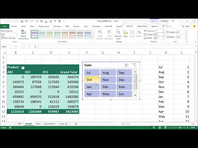 فیلم آموزشی: آموزش Excel - Sort Slicers - Podcast 2069 با زیرنویس فارسی