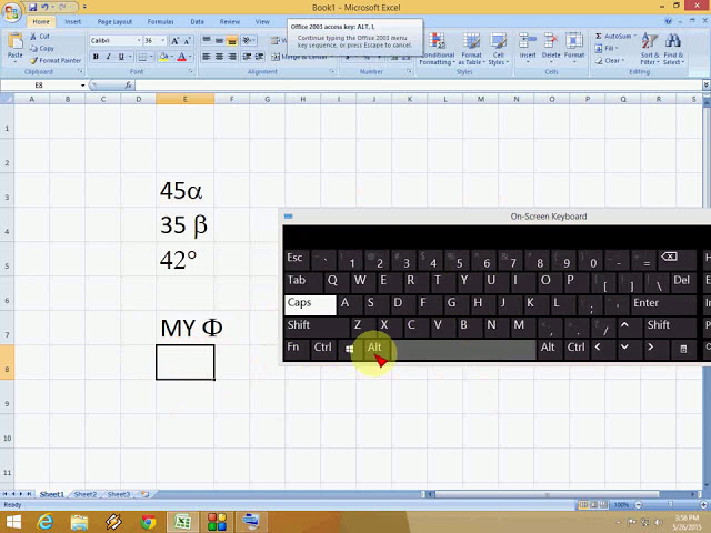 فیلم آموزشی: کلید میانبر برای درج نماد در MS Excel با زیرنویس فارسی